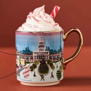 Anthropologie Holiday In The City - Austin Texas Mug 2024 New with Tags